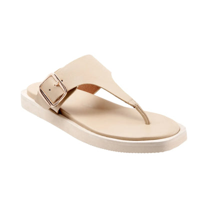 Sandalias SoftWalk Kisi Ivory para mujer - lateral
