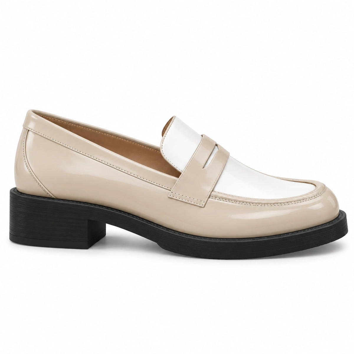 Calzado Stuart Weitzman PALMER BOLD LOAFER DUNE/WHITE