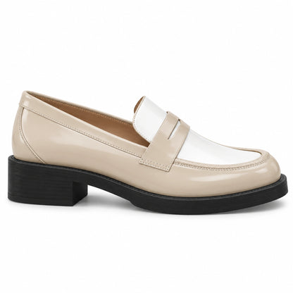Calzado Stuart Weitzman PALMER BOLD LOAFER DUNE/WHITE