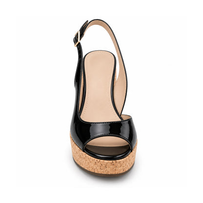 Calzado Stuart Weitzman CARMEN MIDI WEDGE BLACK