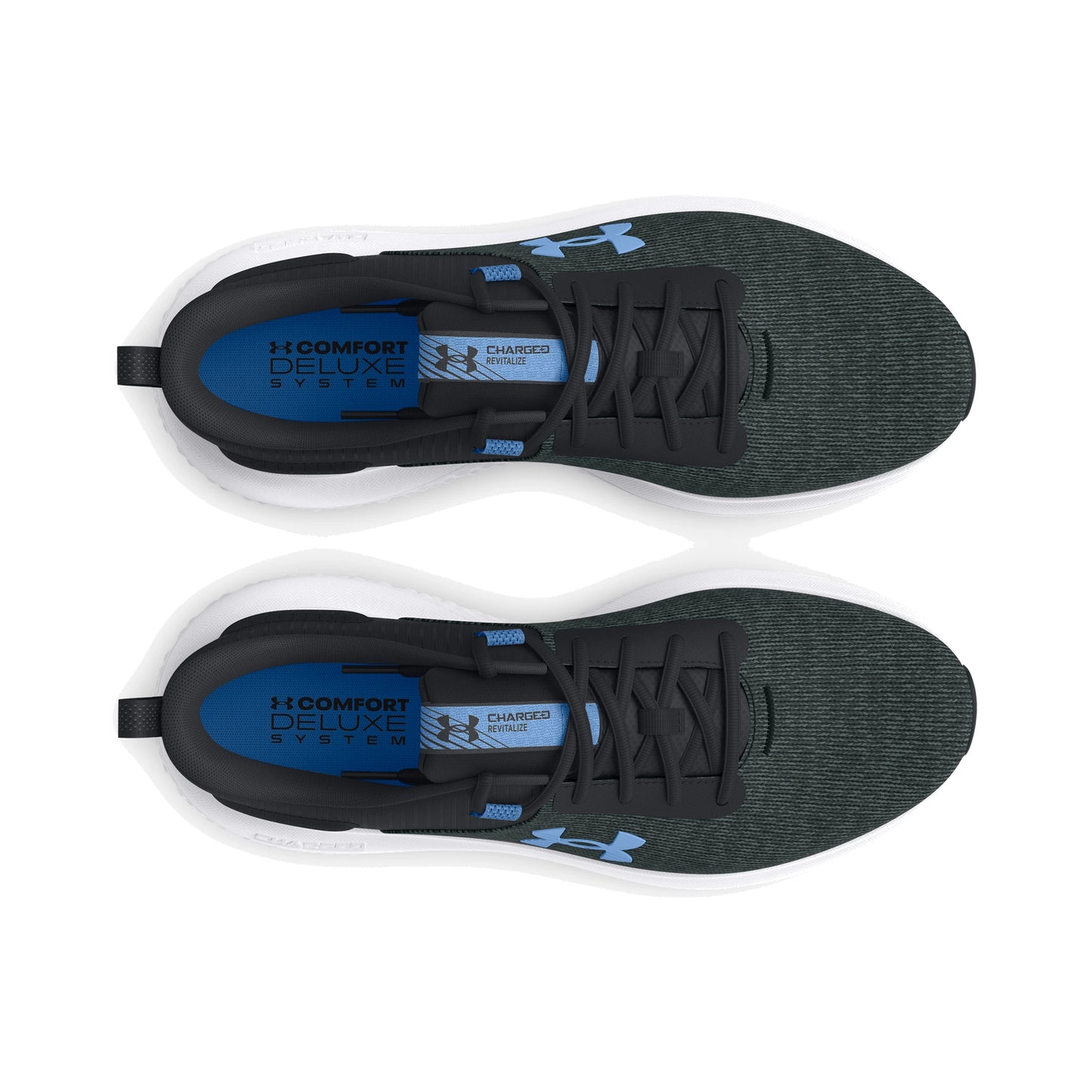 Tenis para Correr Under Armour Charged Revitalize Black Horizon Blue Gray Mujer
