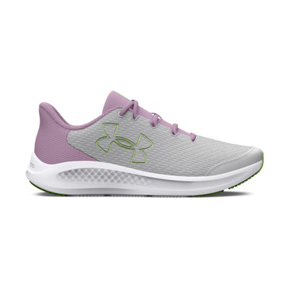 Tenis para correr Under Armour UA GGS Charged Pursuit 3 BL Gris, morado y turquesa Niños
