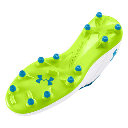 Tachones de fútbol Under Armour UA Magnetico Select 3 FG Jr White Niño