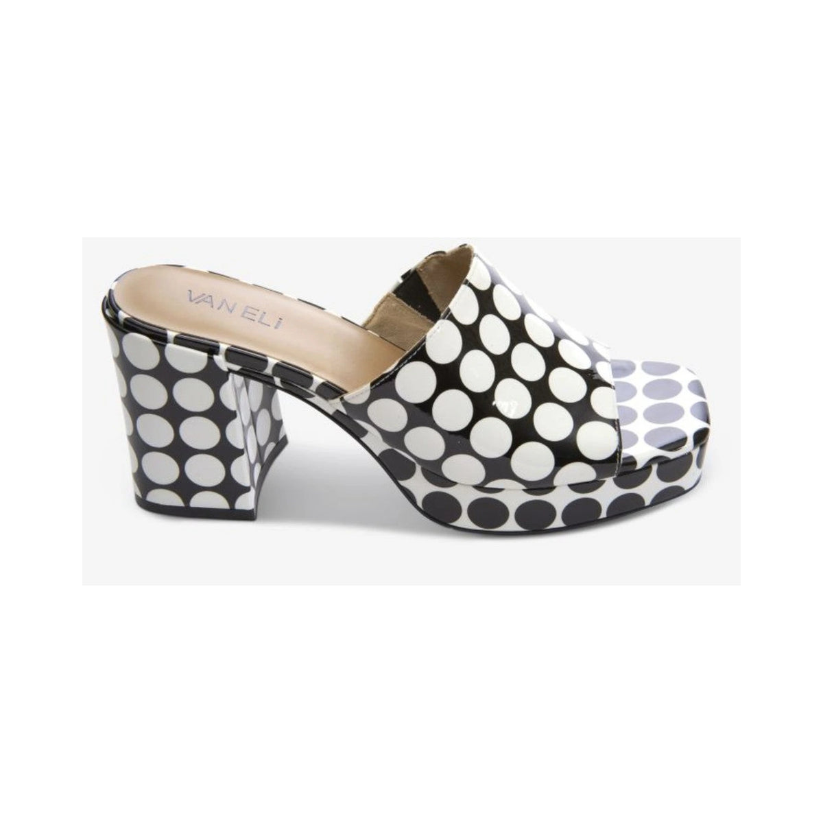 Calzado VANELi MOYRA BLK/WHT BIG DOTS PAT