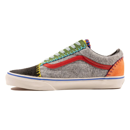 Tenis Vans Old Skool Blanket Stitch Multi Blanc de Blanc Unisex