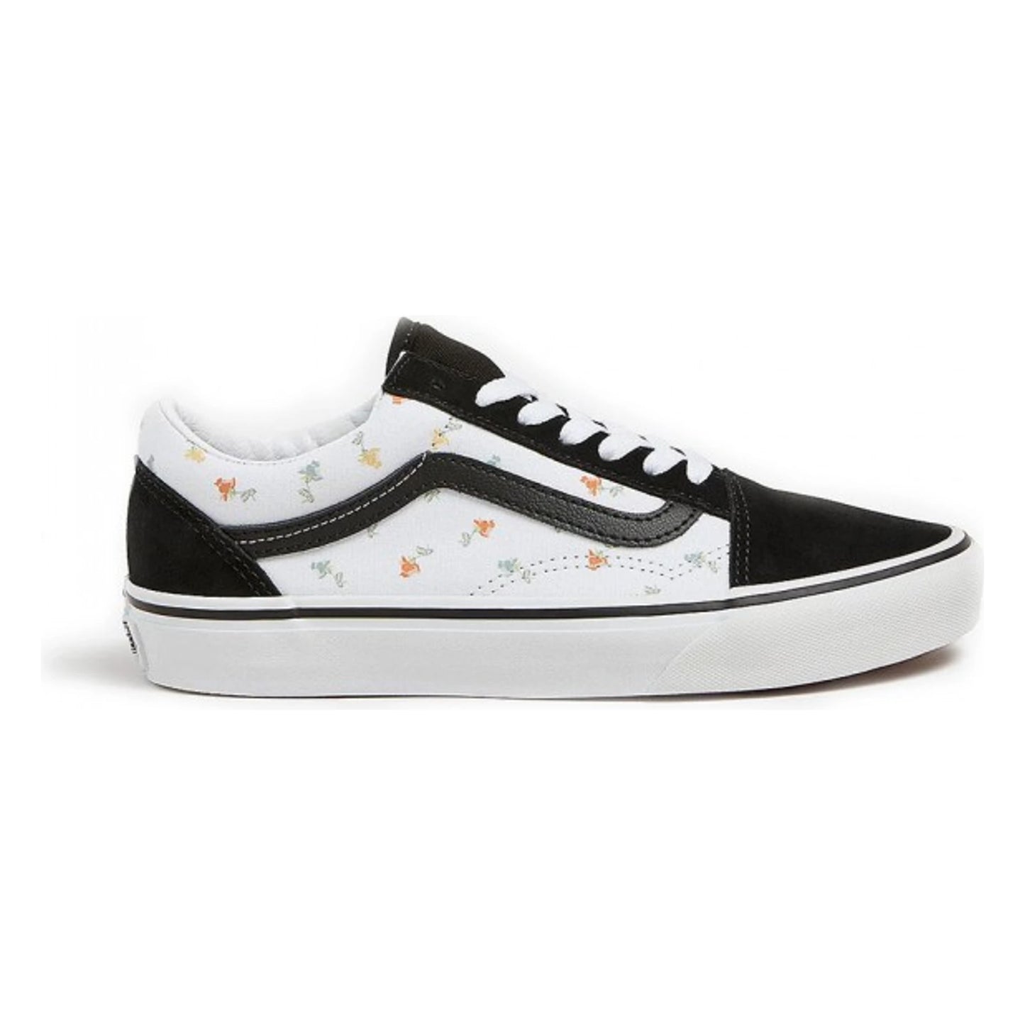 Tenis Vans Old Skool Floral White Black Unisex