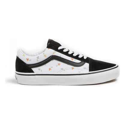 Tenis Vans Old Skool Floral White Black Unisex