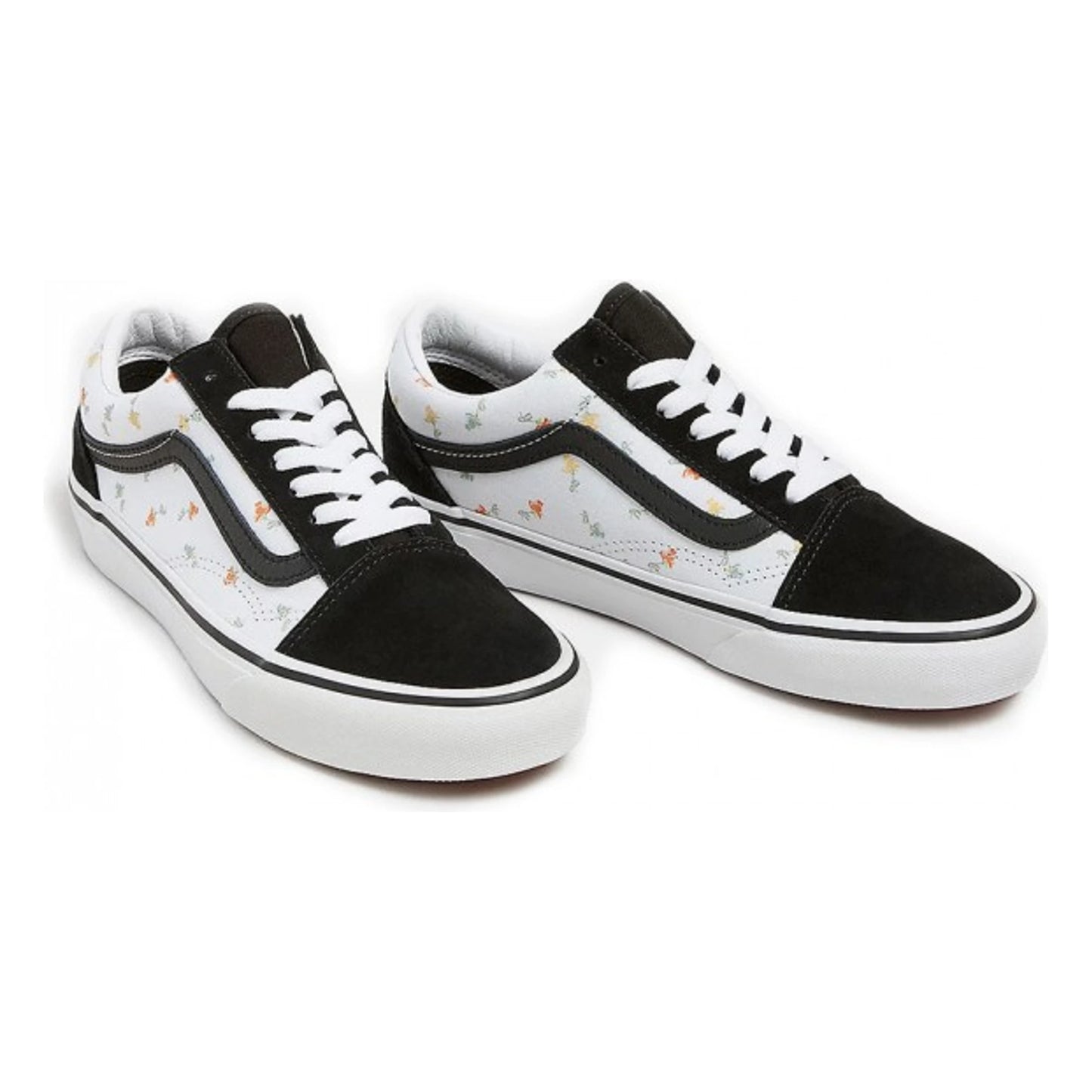 Tenis Vans Old Skool Floral White Black Unisex