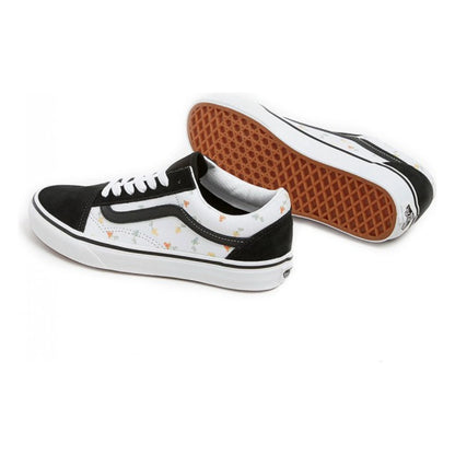 Tenis Vans Old Skool Floral White Black Unisex