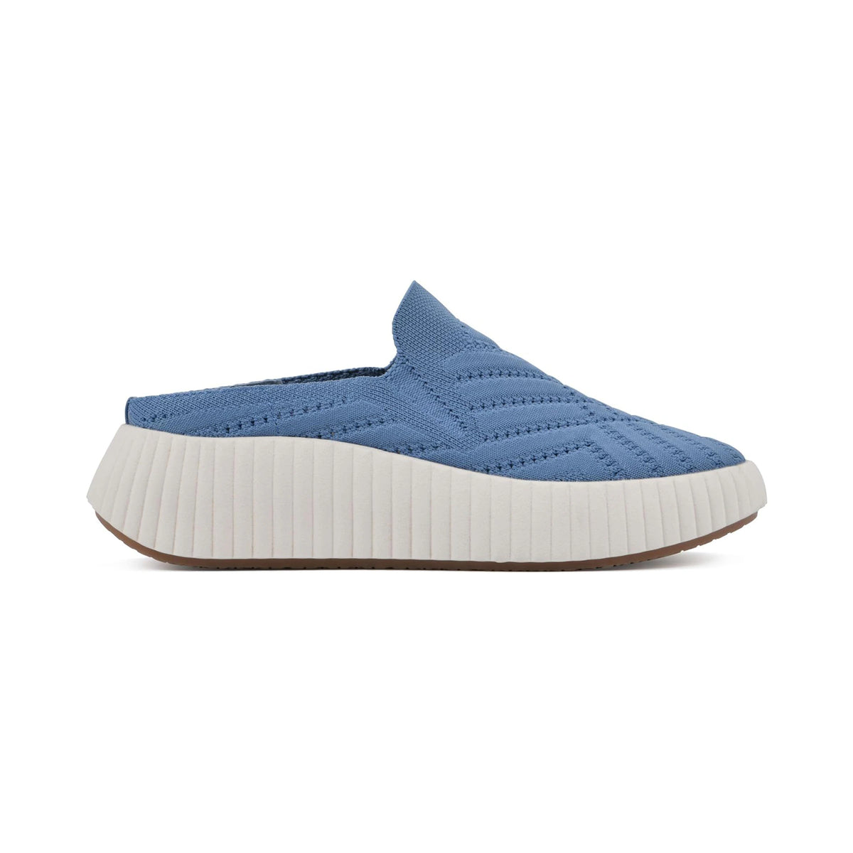 Tenis mule White Mountain Dystant Chambray Denim Fabric para mujer - superior