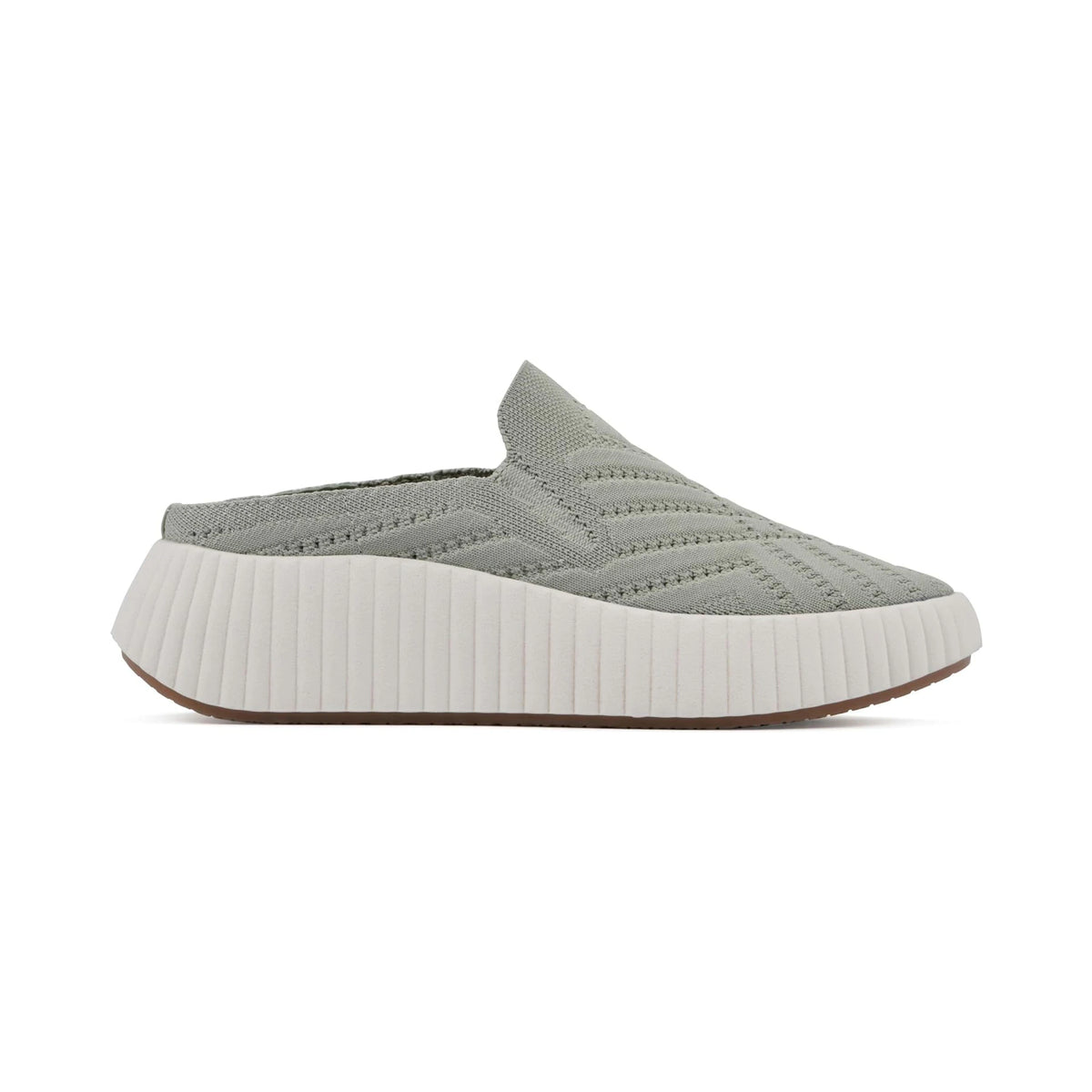 Tenis mule White Mountain Dystant Sage Green Fabric para mujer - superior