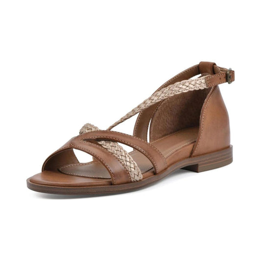 Sandalias White Mountain Kika Dark Tan Gold Smooth para mujer - perspectiva